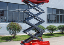 Plataformas de tijeras de ruedas Mantall XE65N