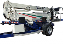 Plataformas elevadoras articuladas remolcables CELA DT-72