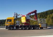 Plataformas elevadoras articuladas sobre camión Moog MBL 1600 T