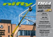 Plataformas elevadoras articuladas sobre camión Niftylift TM 64