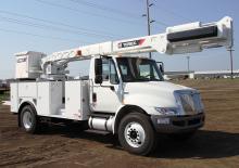 Plataformas telescópicas sobre camión Terex SCM55
