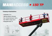 Plataformas telescópicas de ruedas Manitou 150 TP