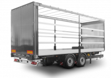 Remolques con plataforma de lona Schwarzmüller Centre-axle sliding tarpaulin platform trailer