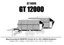 Remolques de ensilado Kemper GT 8000 S
