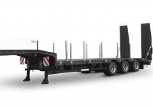 Semiremolque lowbed Schwarzmüller 3-axle low loader semitrailer with offset platform - reinforced