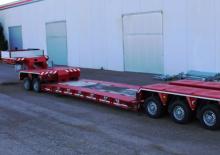 Semiremolque lowbed ROJO GRS 4 + CDS 1