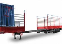 Semirremolque plataforma de lona Schwarzmüller 3-axle platform semitrailer - extendible