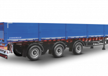 Semirremolque plataforma de lona Schwarzmüller 3-axle platform semitrailer prepared for mobil crane