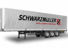 Semirremolque plataforma de lona Schwarzmüller 3-axle ultralight platform semitrailer - coil