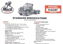 Tractoras Mack R-600ST T.M.C Type EM5-275 6x2