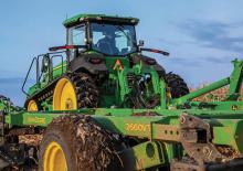 Tractores agrículas de orugas John Deere 8RT 340