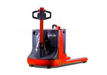 Transpaleta elec. de conductor acompañante Linde MT20