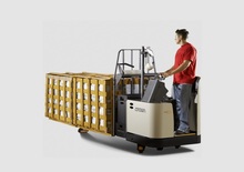 Transpaletas con plataforma elevadora Crown PR 4500-80